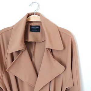 Love Tree trench style jacket with belt